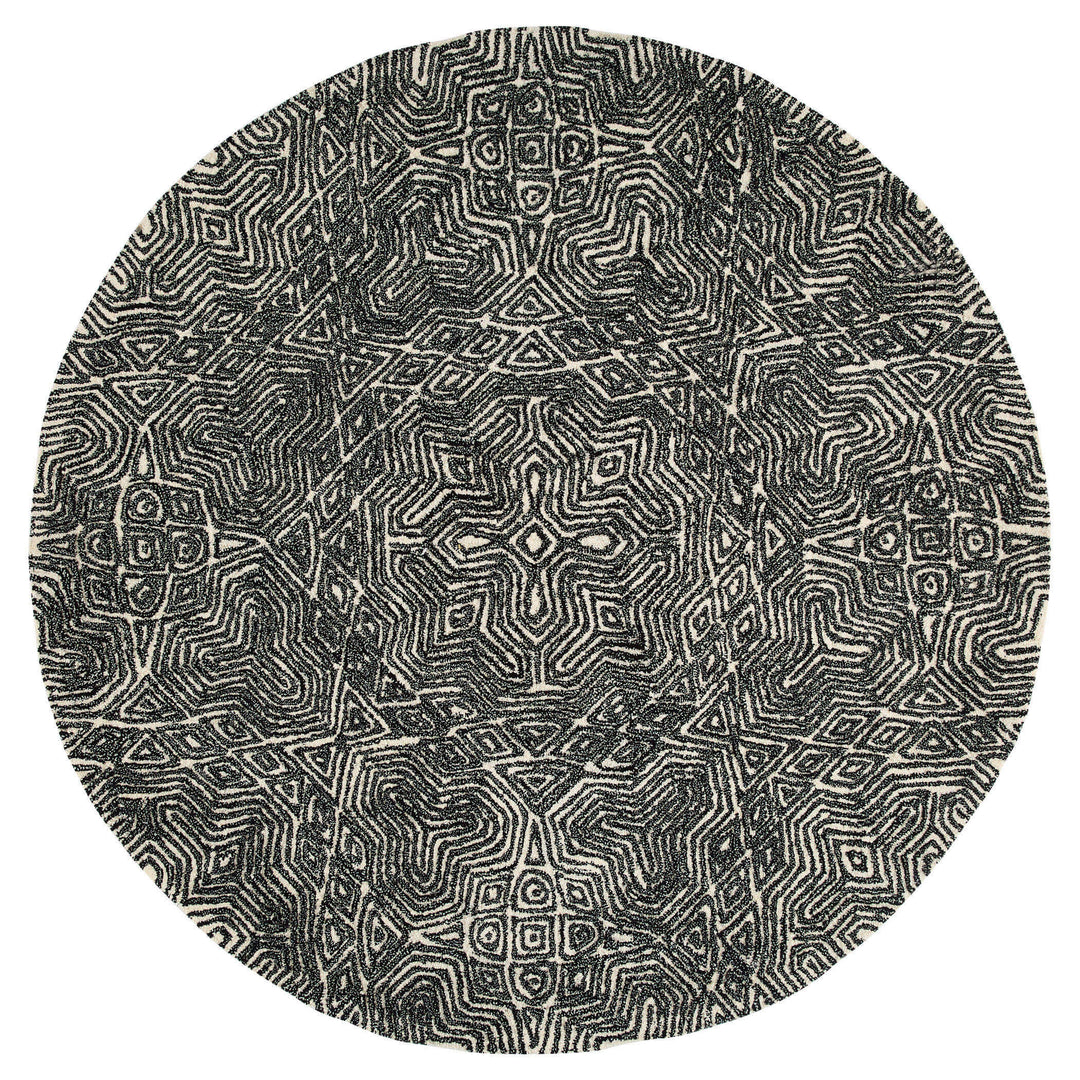 Mitra Black Geometric - N5038 - 10' Round