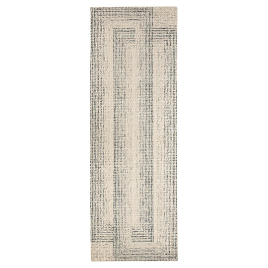 Laid Back Luxe Ivory Blue Geometric - N5047 - 3&