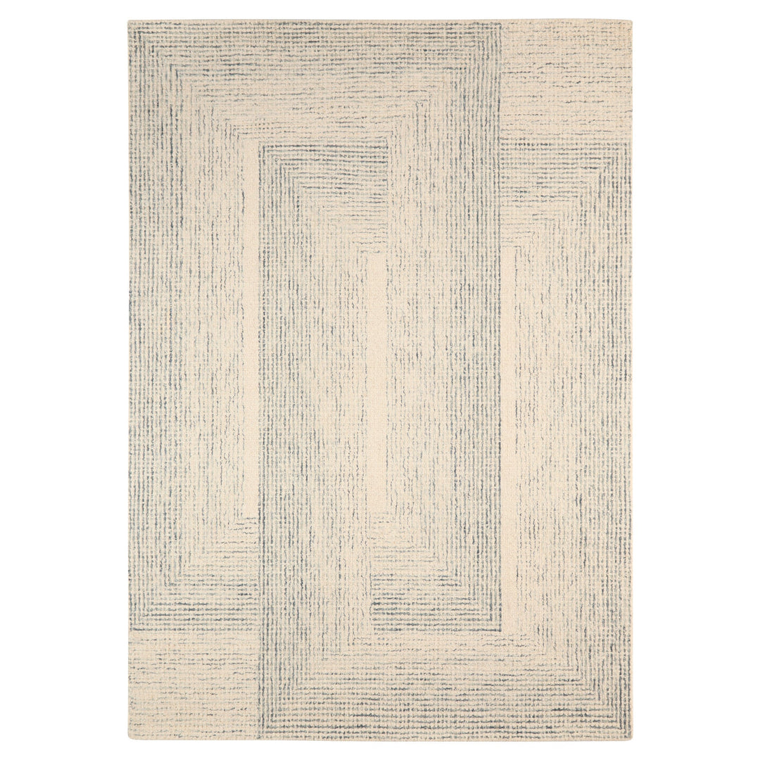 Laid Back Luxe Ivory Blue Geometric - N5047 - 10&
