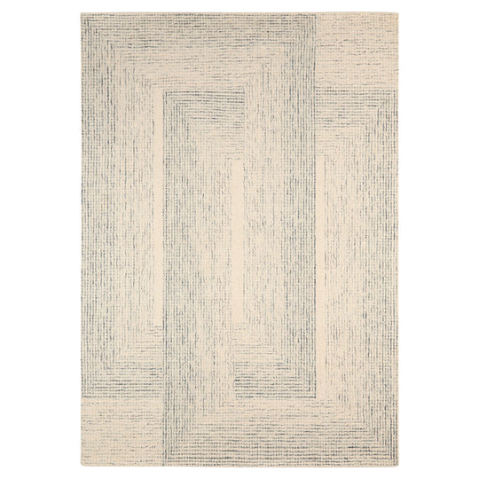 Laid Back Luxe Ivory Blue Geometric - N5047 - 3&