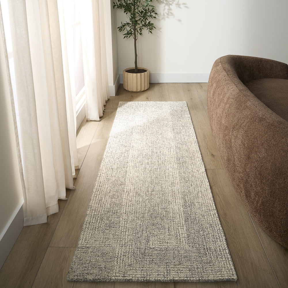 Laid Back Luxe Gray Ivory Geometric - N5048 - 3' x 10' Runner
