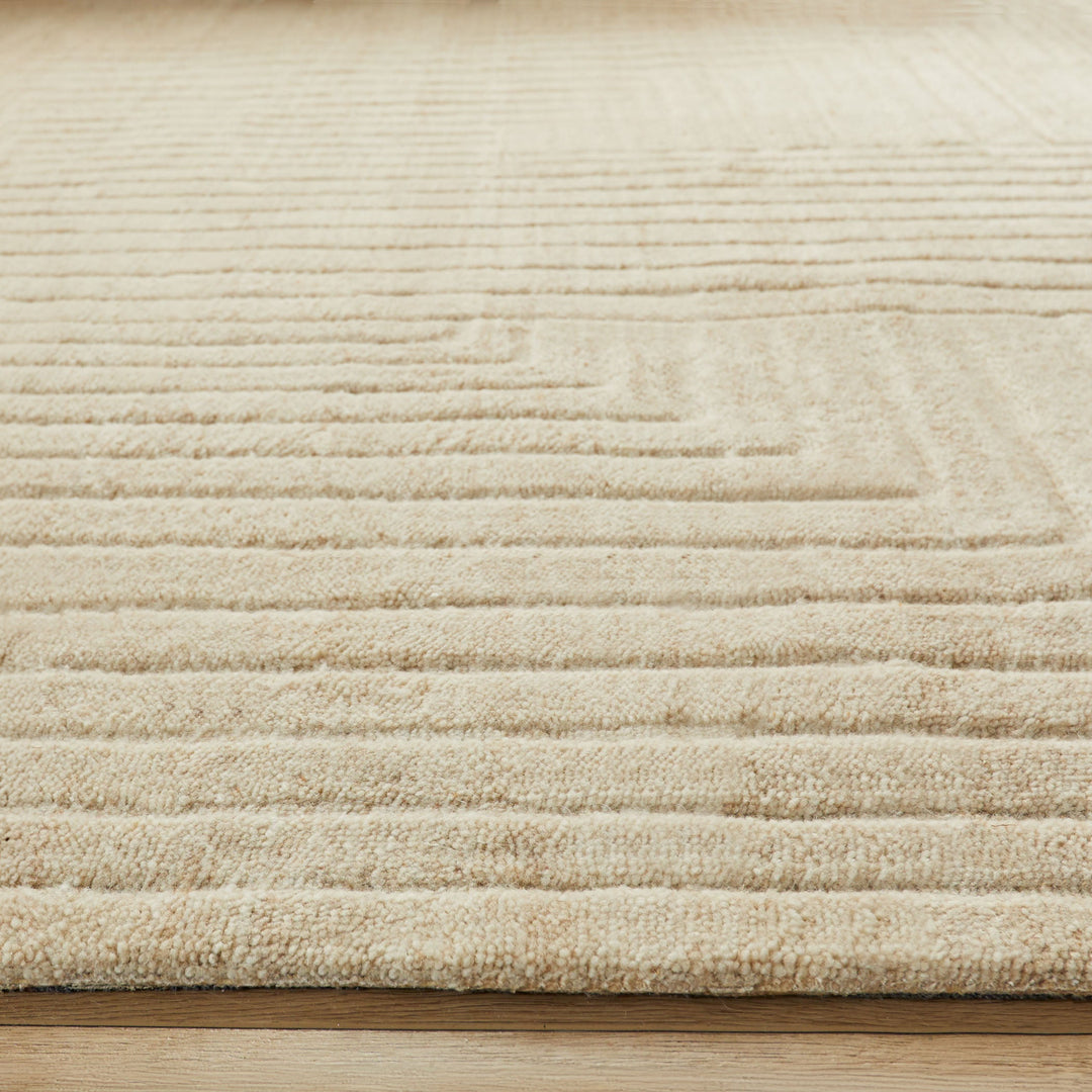 Kirti Ivory Geometric - N6005 - 2&