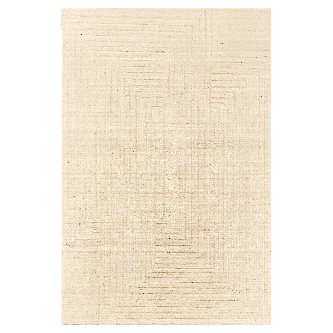 Kirti Ivory Geometric - N6005 - 2&