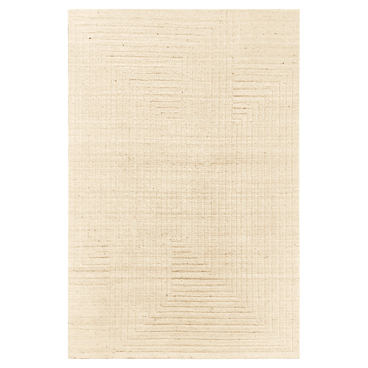 Kirti Ivory Geometric - N6005 - 5' x 8'