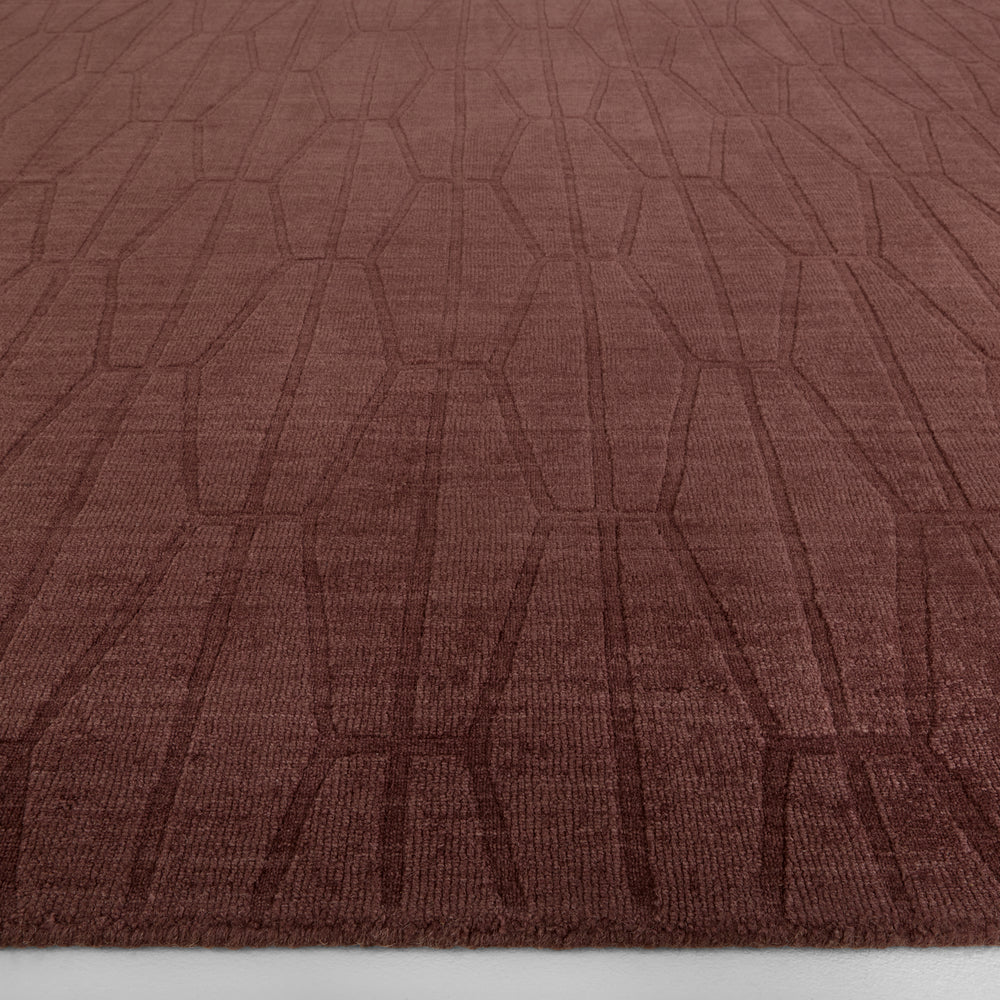 Kota Plum Organic Geometric - N6035 - 5' x 8'