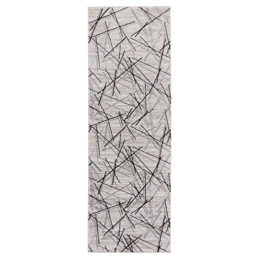 Sesia Gray Linear Geometric - R1001 - 3&