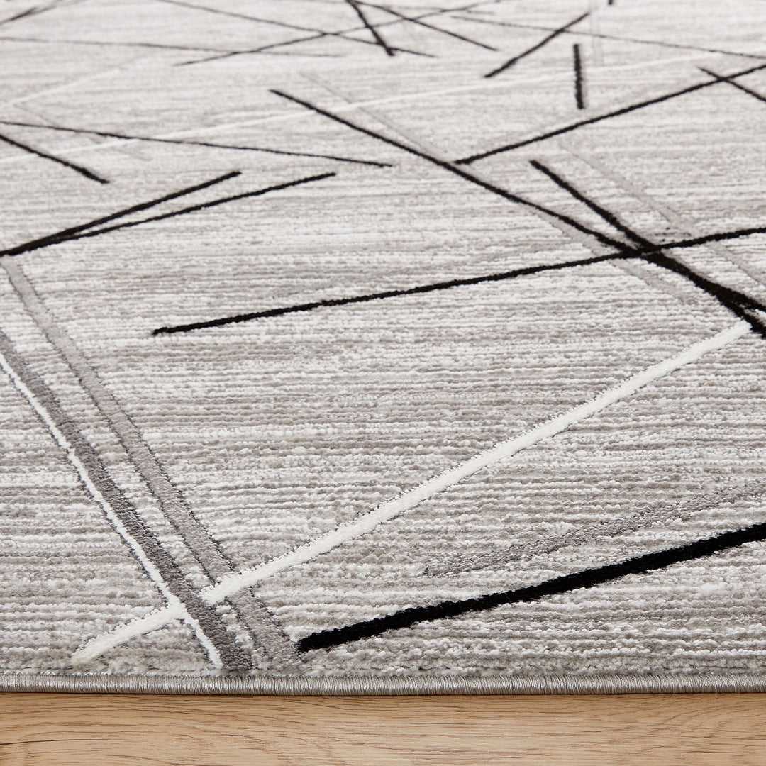Sesia Gray Linear Geometric - R1001 - 5&