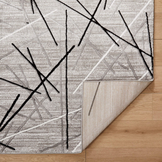 Sesia Gray Linear Geometric - R1001 - 10&