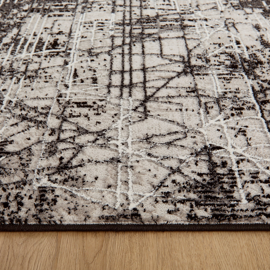 Sesia Black Ivory Linear Geometric - R1004 - 3&