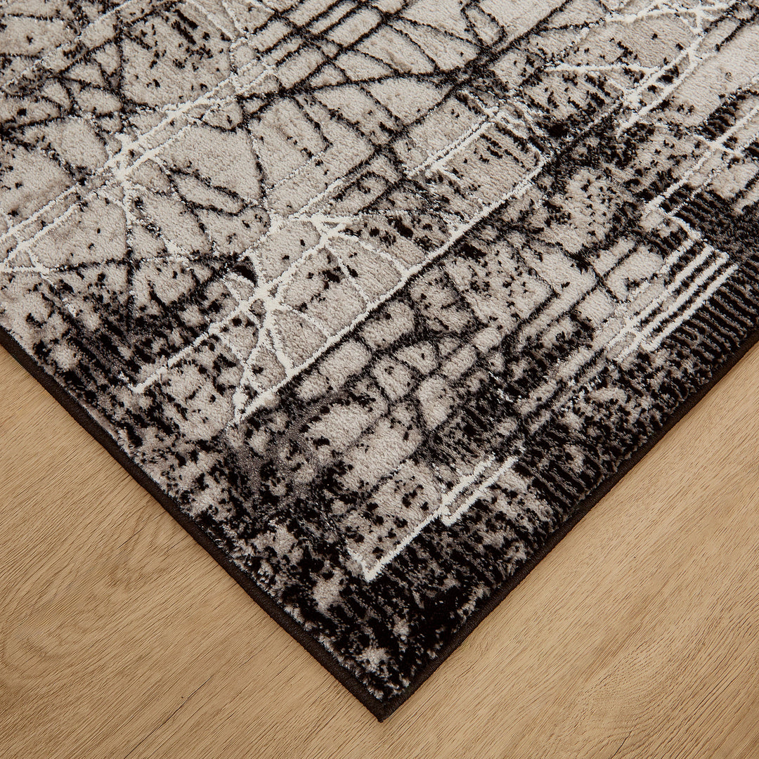Sesia Black Ivory Linear Geometric - R1004 - 3&