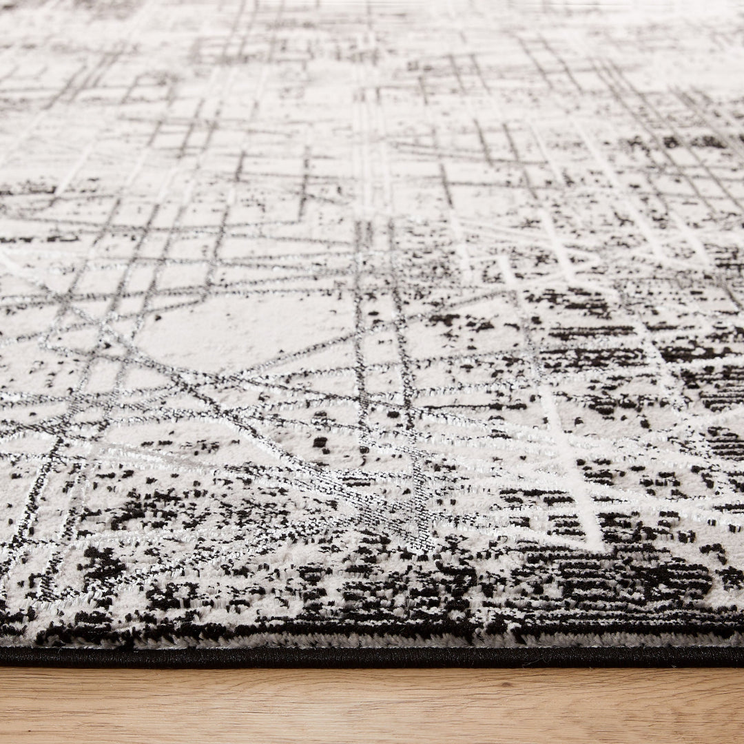 Sesia Black Ivory Linear Geometric - R1004 - 5&