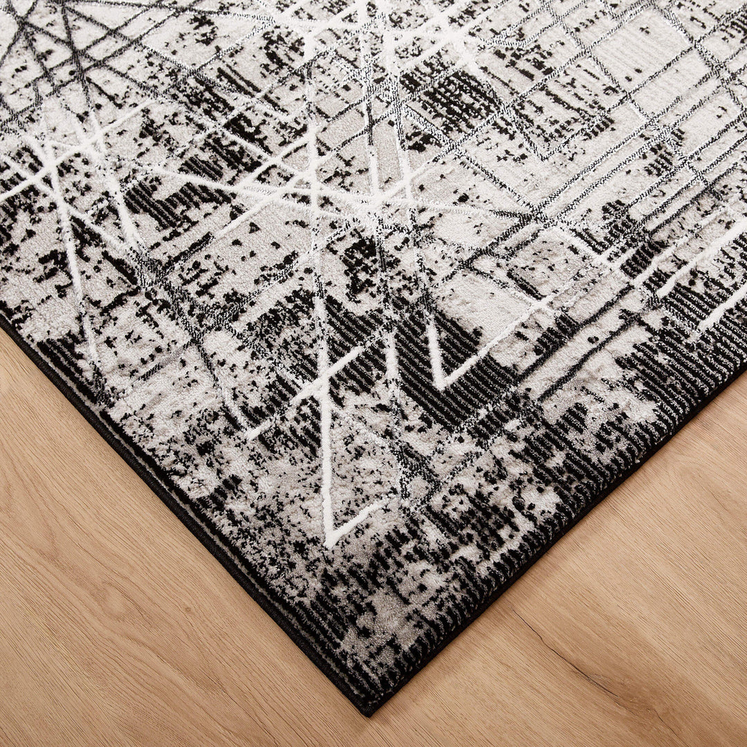 Sesia Black Ivory Linear Geometric - R1004 - 5&