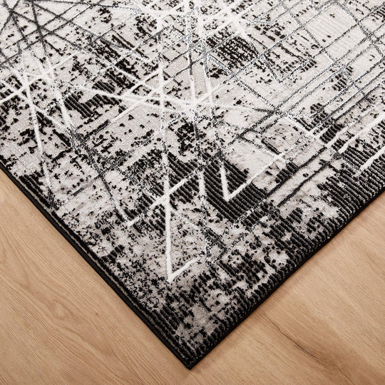 Sesia Black Ivory Linear Geometric - R1004 - 5&