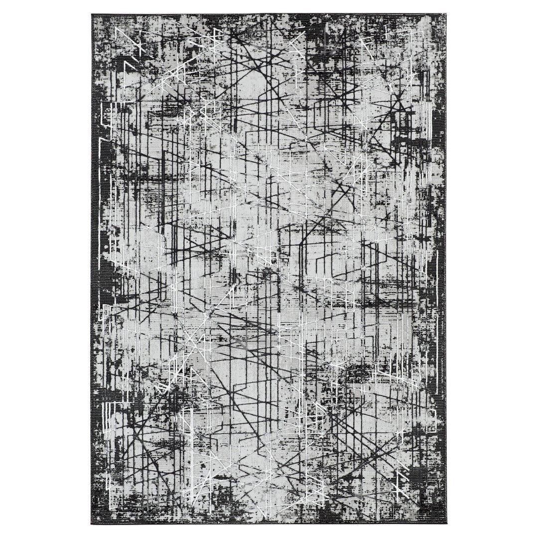 Sesia Black Ivory Linear Geometric - R1004 - 8' x 11'