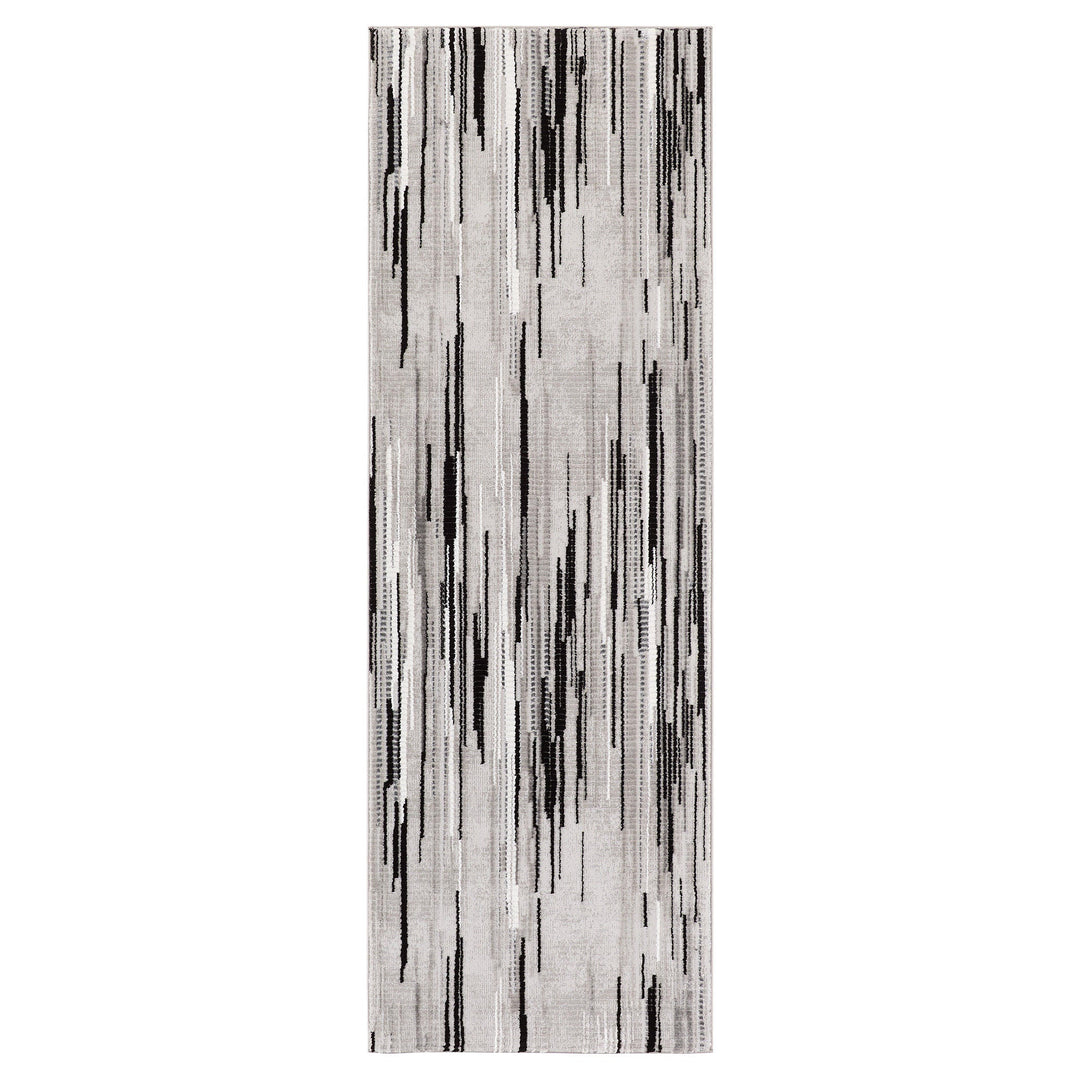 Sesia Black Ivory Linear - R1005 - 3' x 8' Runner