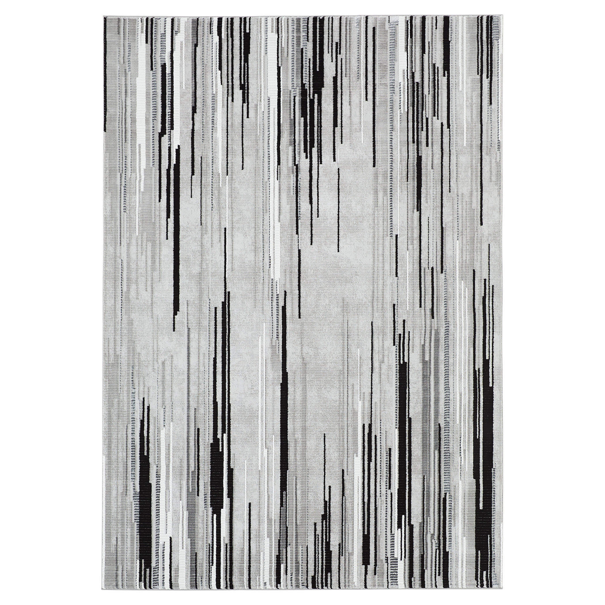 Sesia Grey Black 2'X 3' Rug | Designer Rugs | By Lavin Rugs