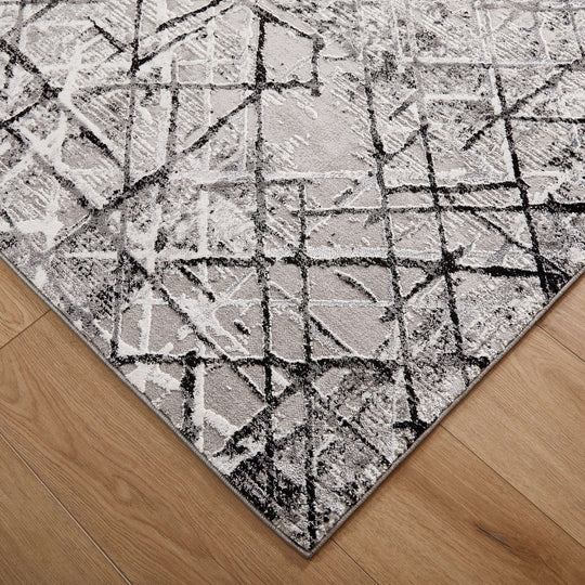 Sesia Black Gray Linear Geometric - R1006 - 7&