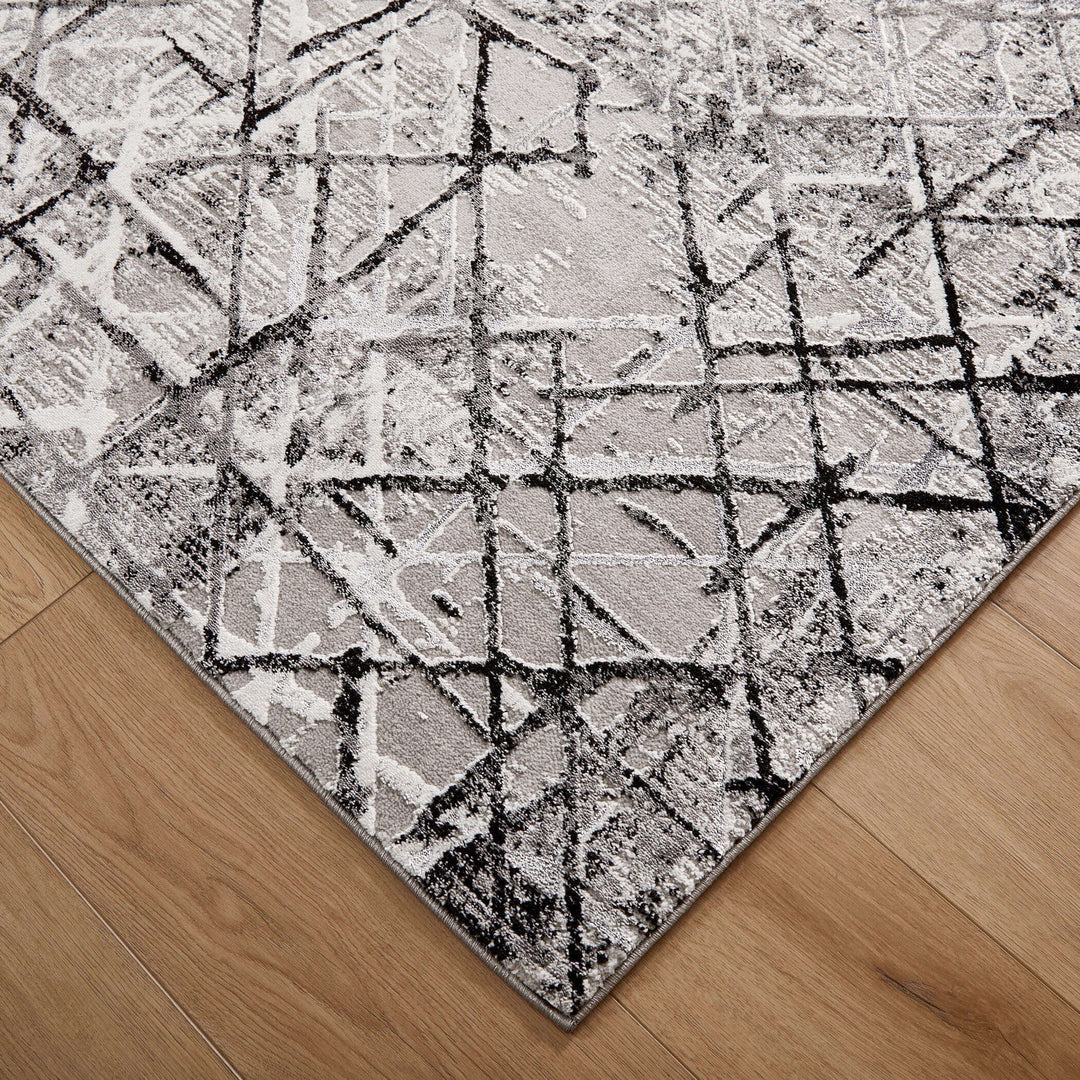 Sesia Black Gray Linear Geometric - R1006 - 10&