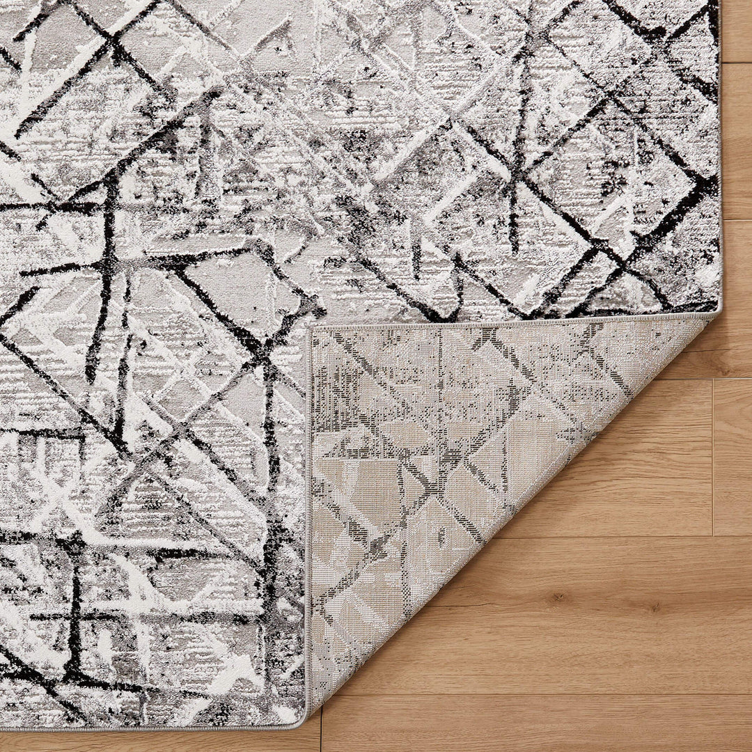 Sesia Black Gray Linear Geometric - R1006 - 5&