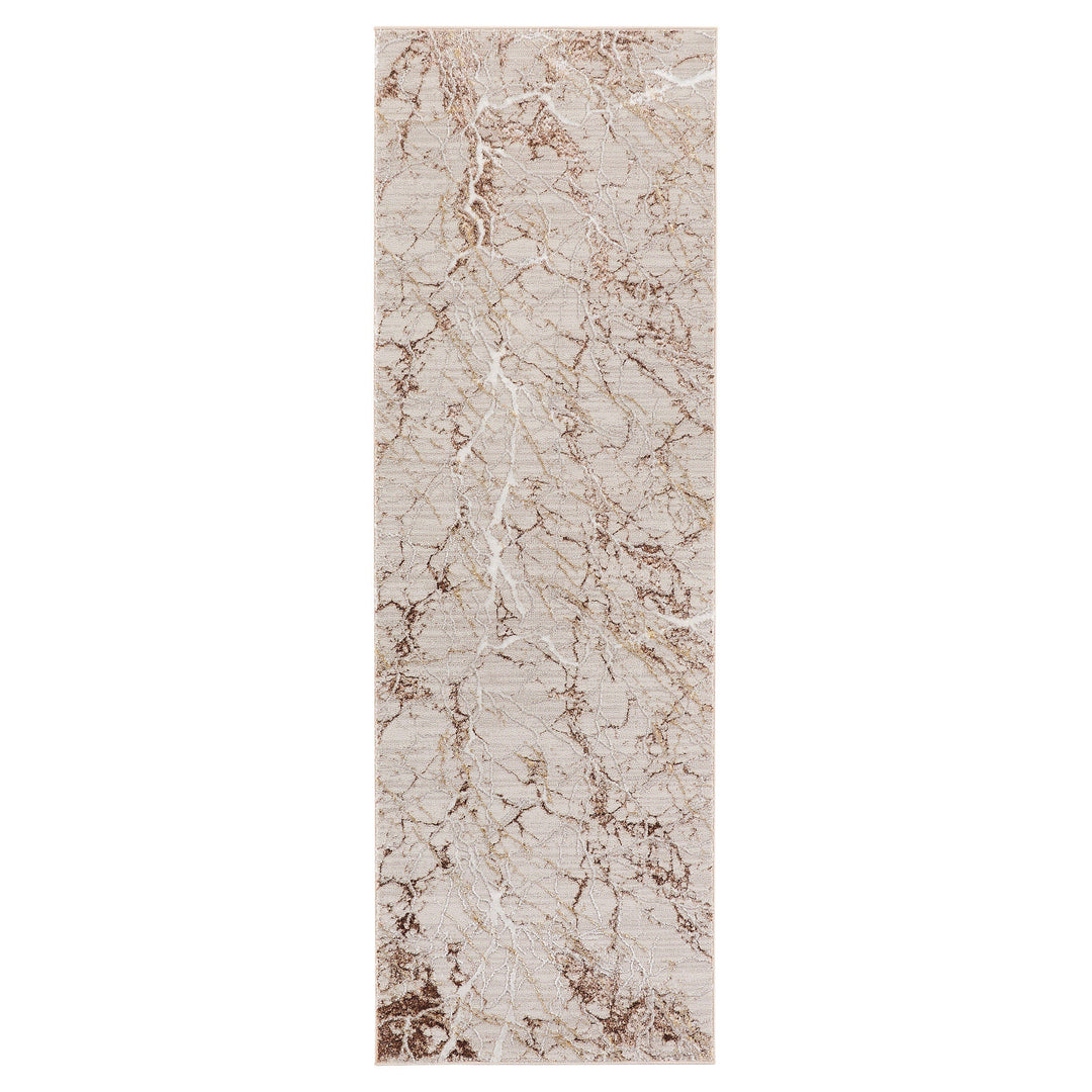 Baltea Brown Marble Striations - R1009 - 3' x 8' Runner