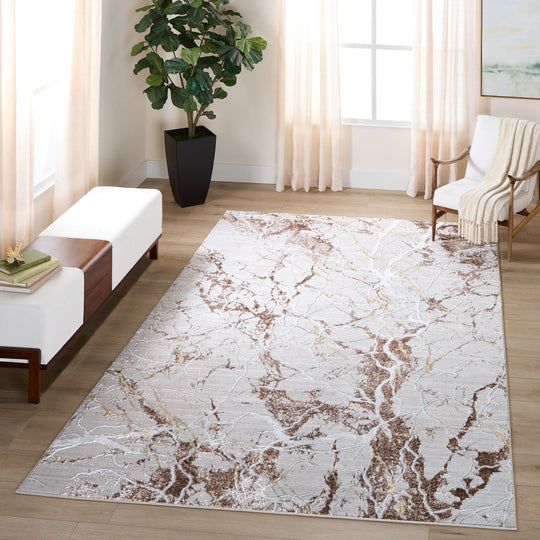 Baltea Brown Marble Striations - R1009 - 5&