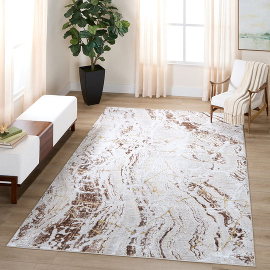 Baltea Brown Marble Striations - R1010 - 7&
