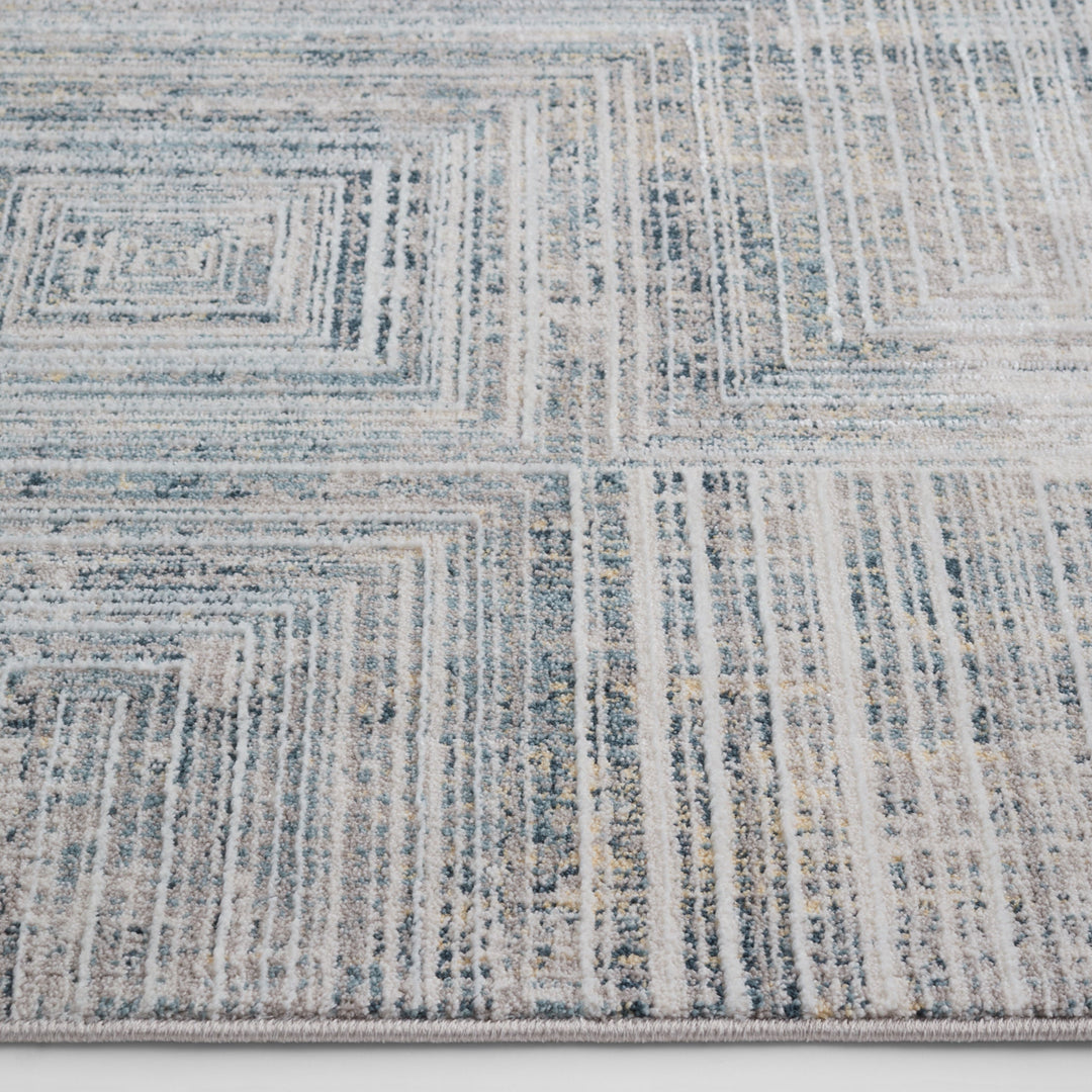 Metro Stone Navy Linear Geometric - R1014 - 5&