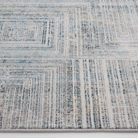 Metro Stone Navy Linear Geometric - R1014 - 5&