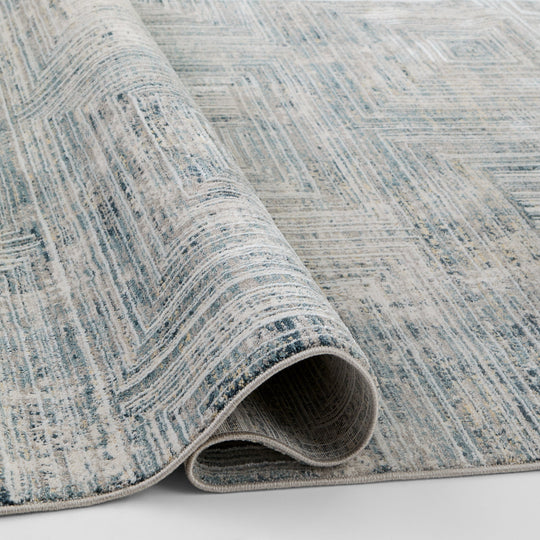 Metro Stone Navy Linear Geometric - R1014 - 5&