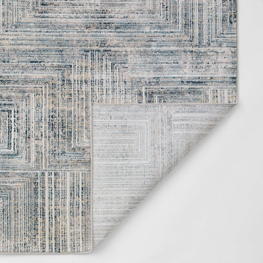 Metro Stone Navy Linear Geometric - R1014 - 5&