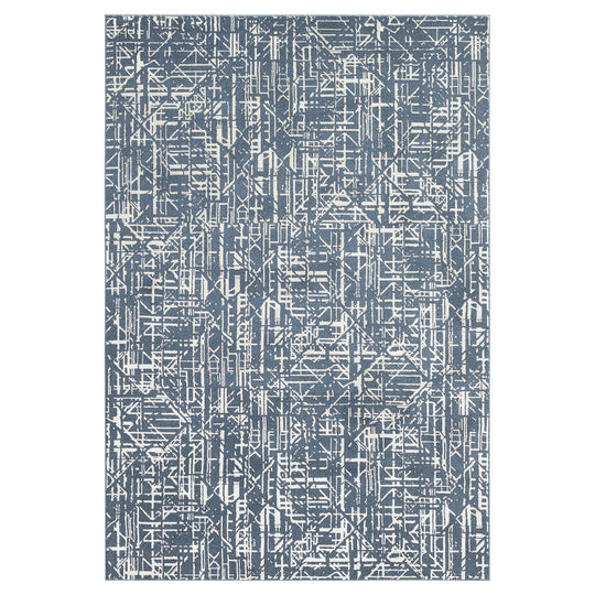 Metro Indigo Stone Abstract Linear - R1015 - 10&