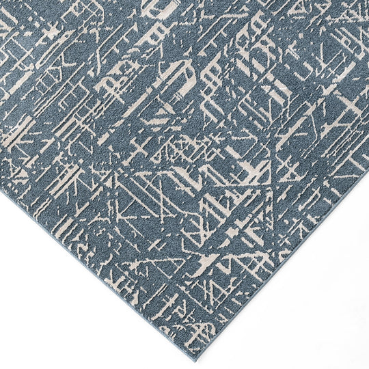 Metro Indigo Stone Abstract Linear - R1015 - 2&