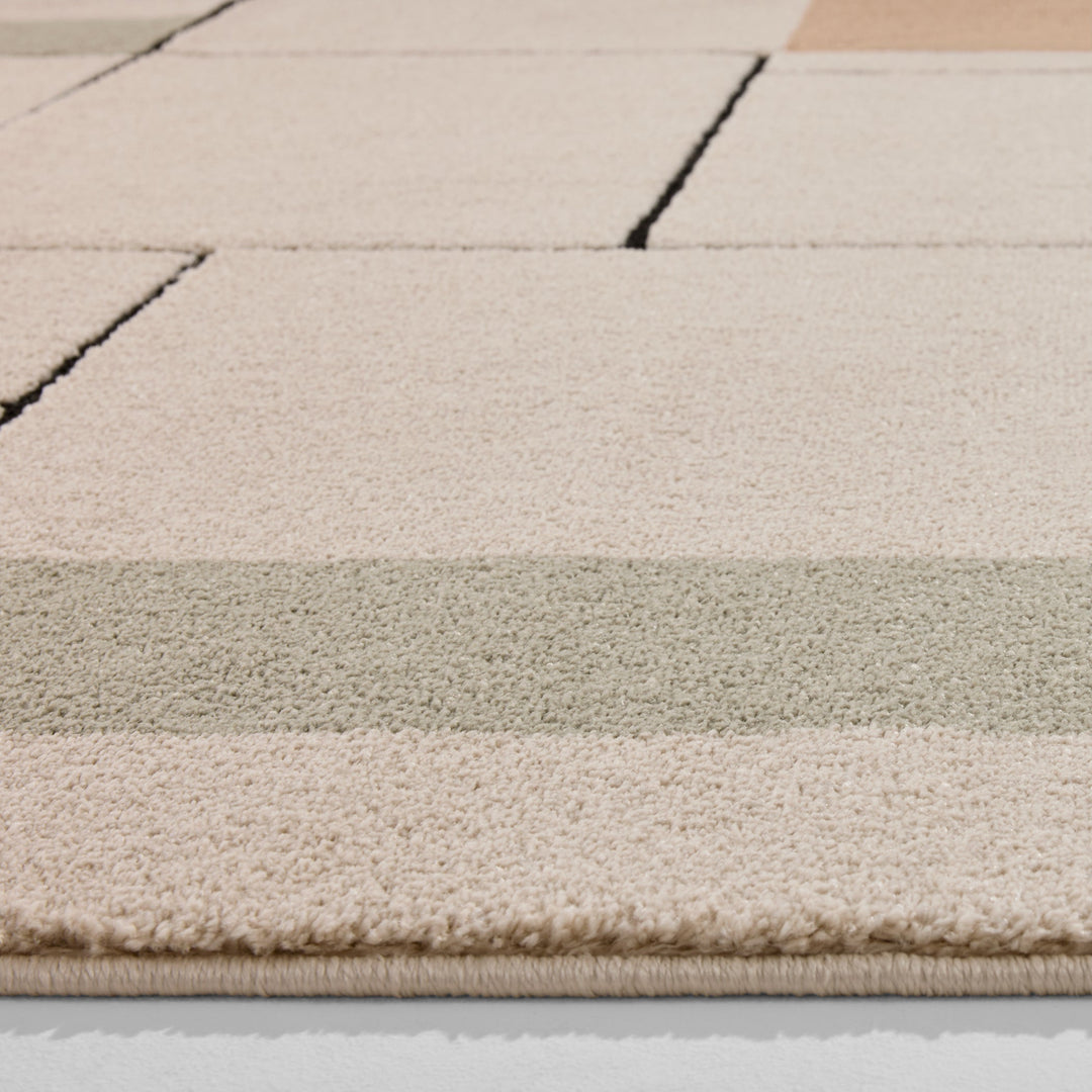 Arc Cream Multi Linear Geometric - R3003 - 6&