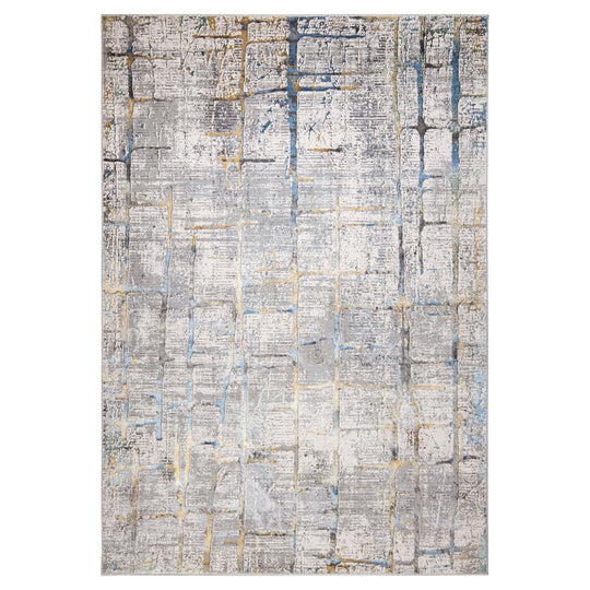 Adara Gray Blue Painterly - T2001 - 5&