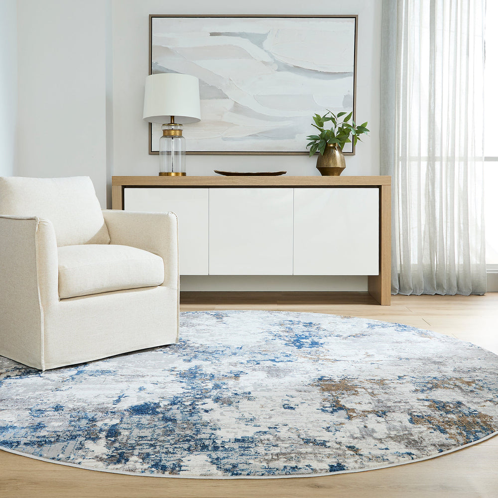 Darica Blue Painterly - T2019 - 7' Round