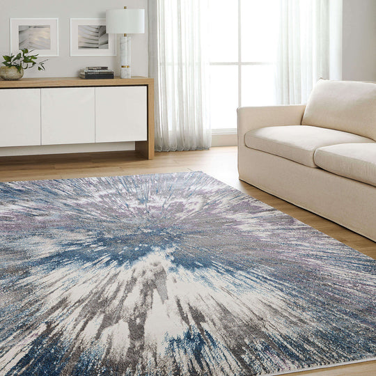 Darica Blue Purple Splatter Paint - T2021 - 7&