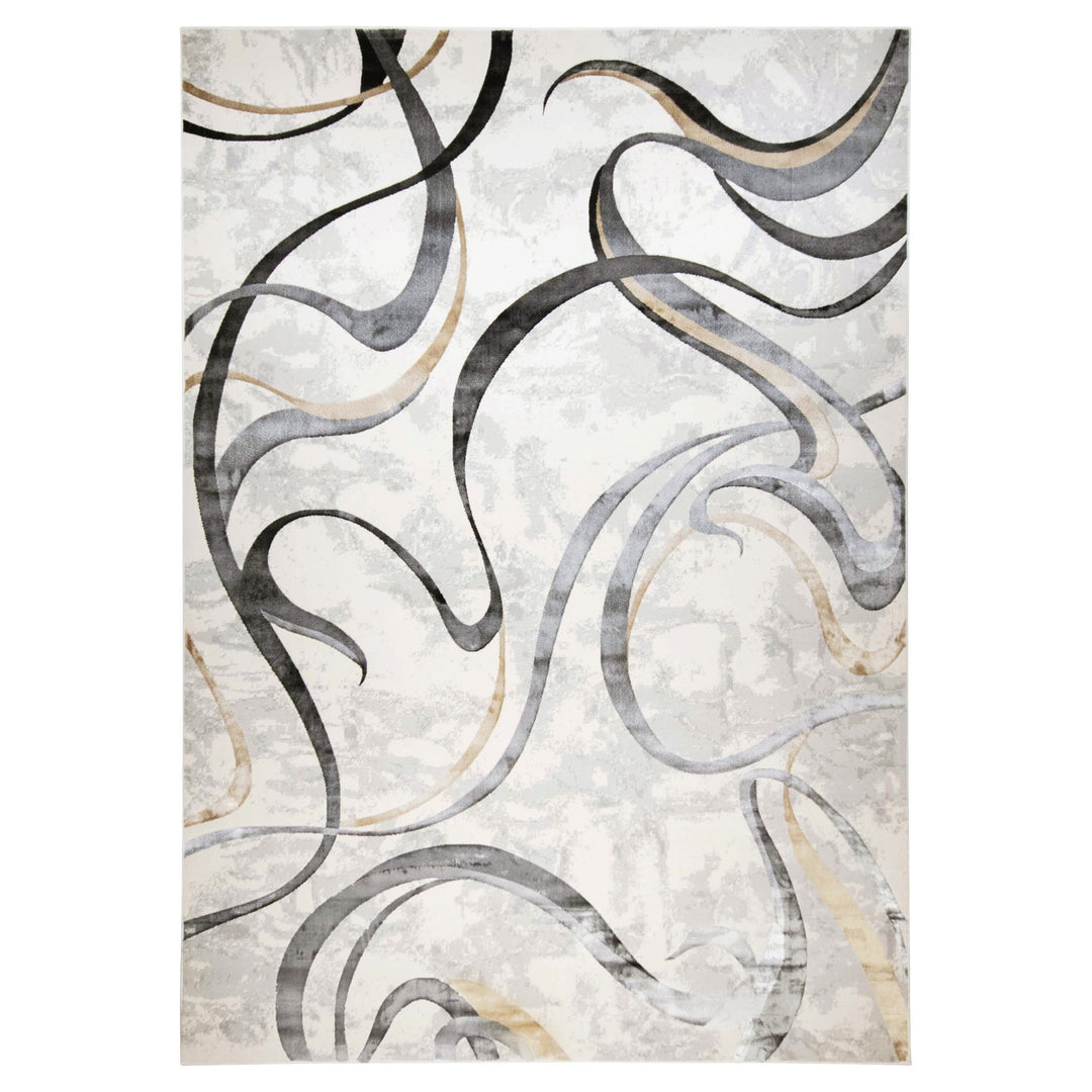 Fatima Gray Black Swirl - T2027 - 8' x 11'