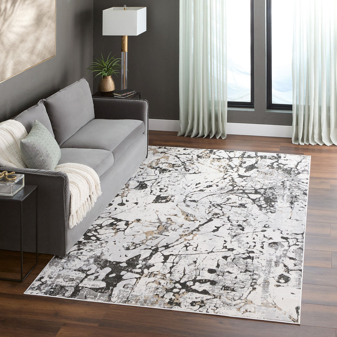 Fatima Gray Splatter Paint - T2029 - 2&