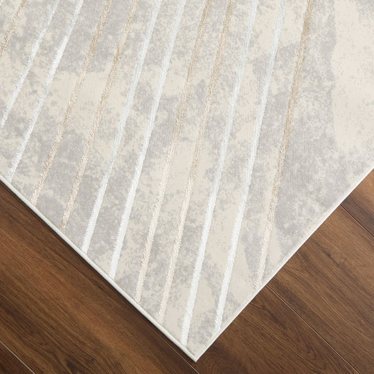 Fatima Gray Black Linear Geometric - T2031 - 7&