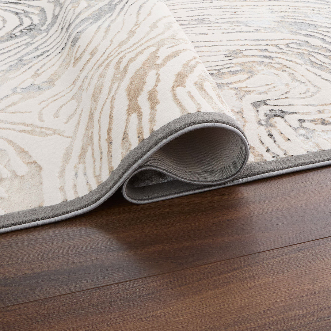Fatima Black Beige Linear Swirl - T2033 - 8&