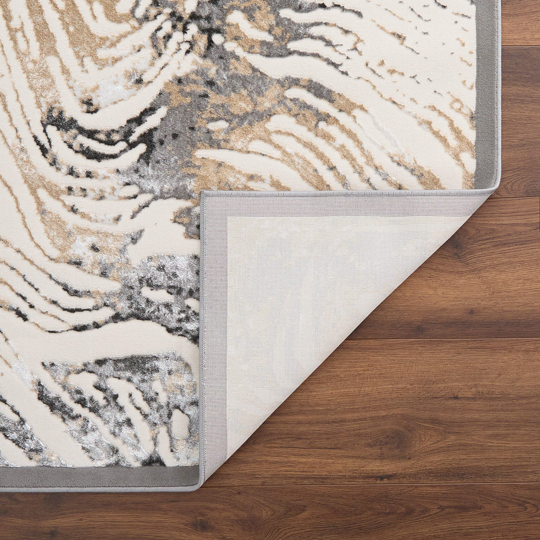 Fatima Black Beige Linear Swirl - T2033 - 10&