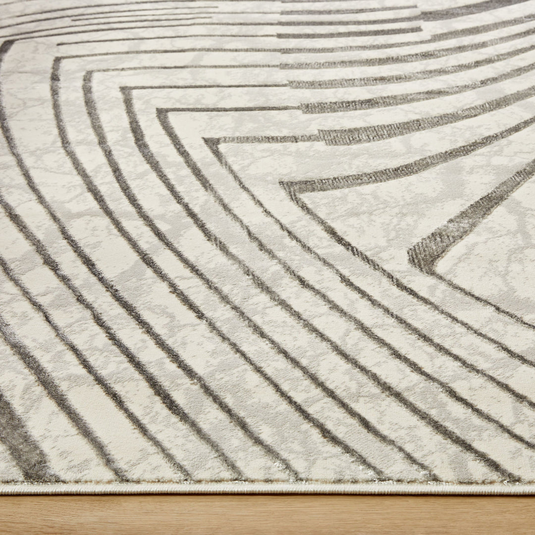 Fatima Gray Linear Geometric - T2035 - 10&