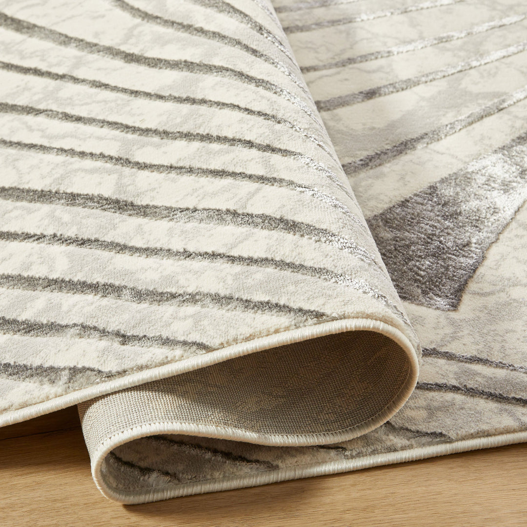 Fatima Gray Linear Geometric - T2035 - 10&