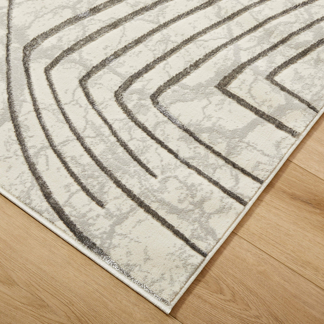 Fatima Gray Linear Geometric - T2035 - 7&