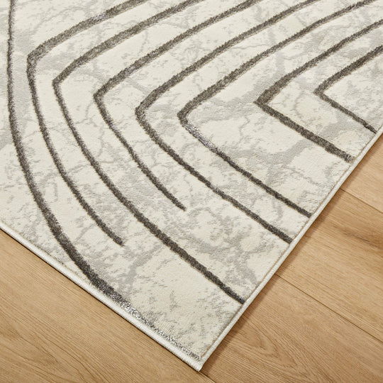 Fatima Gray Linear Geometric - T2035 - 10&