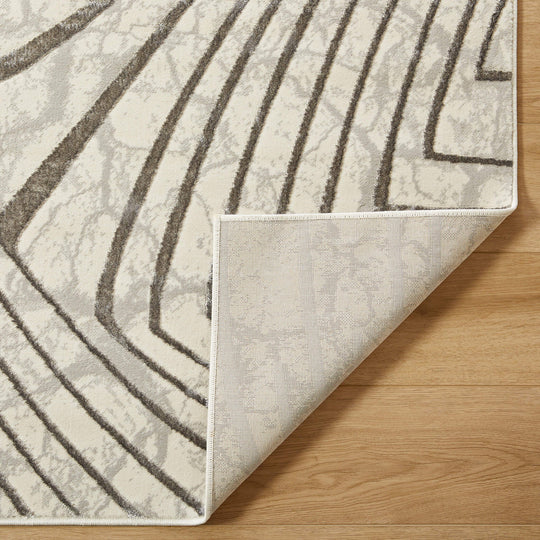 Fatima Gray Linear Geometric - T2035 - 5&