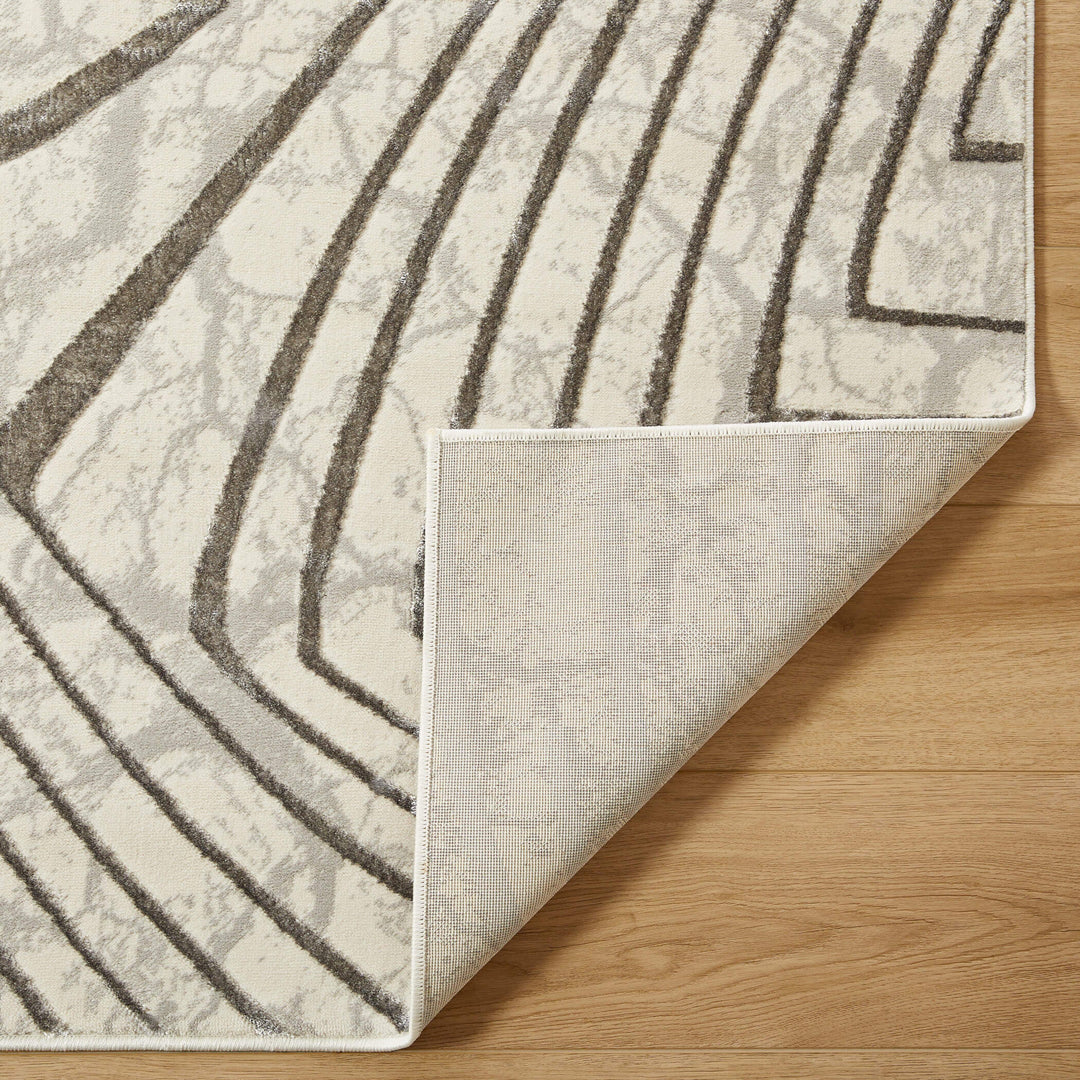 Fatima Gray Linear Geometric - T2035 - 10&