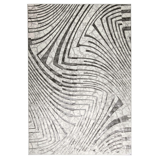 Fatima Gray Linear Geometric - T2035 - 5&