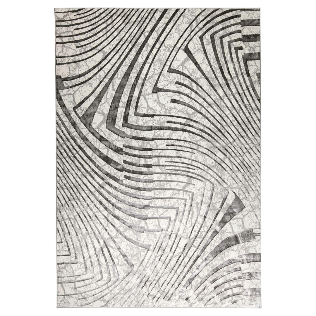 Fatima Gray Linear Geometric - T2035 - 7&