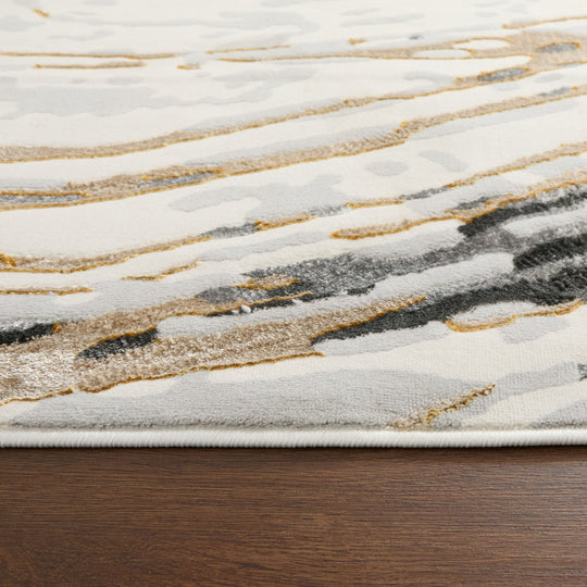 Fatima Gray Black Linear Swirl - T2036 - 7&